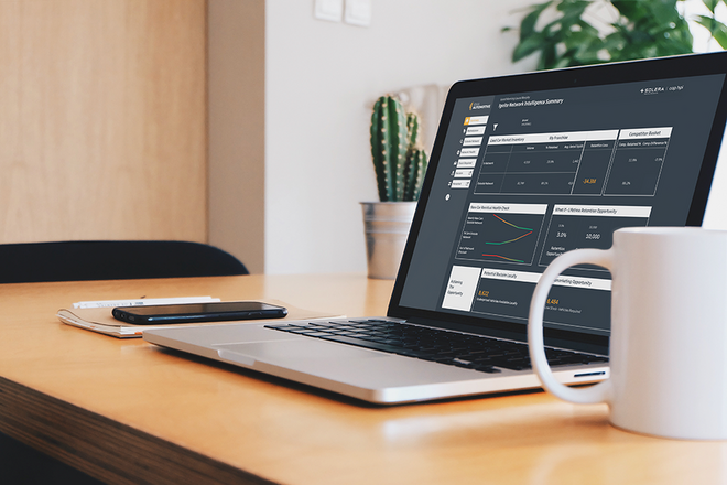 Visual of Ignite Network Intelligence on laptop